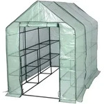 Foliengew&auml;chshaus Treibhaus Gartenhaus 143x215x195 Cm Gr&uuml;n - Woltu