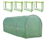 Monster-shop - Polytunnel Mit Folie Und Regale Gew&auml;chshaus Treibhaus...