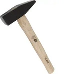 Wgb - Schlosserhammer Basic+ Mit Hickorystiel Ohne Schlagschutz 800 G