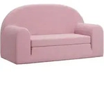 Vidaxl - Kinder-schlafsofa 2-sitzer Rosa Weicher Pl&uuml;sch 547957