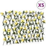 Rankgitter Mit K&uuml;nstlichem Efeu 5 Stk. Erweiterbar 180x60 Cm Vidaxl
