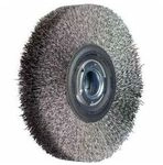 Pferd Tools Pos Rundb&uuml;rste Breit Ungezopft Rbu &Oslash;200x38xvariable Bohrung
