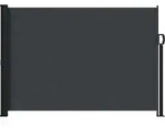 Ausziehbares Seitenmarkise Schwarz 300 X 170 Cm Polyester Vidaxl