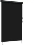 Rollo Schwarz 120 X 250 Cm Stoff Und Aluminium Vidaxl