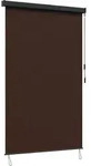 Vidaxl Roller Blind Brown 180 X 250 Cm Fabric And Aluminum