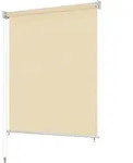 Au&szlig;enrollo 120 X 230 Cm Cremewei&szlig; Vidaxl