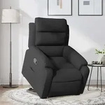 Relaxsessel Mit Aufstehhilfe Schwarz Stoff - Vidaxl