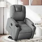 Relaxsessel Mit Aufstehhilfe Dunkelgrau Stoff - Vidaxl