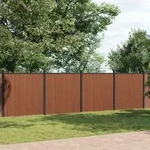 Zaunelement Braun 1737x186 Cm Wpc Vidaxl