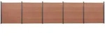 Zaunelement-set Braun 872x186 Cm Wpc Vidaxl