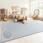 Teppich Wohnzimmer Kurzflor Skandinavisches Boho Muster Moderne Einfarbige Deko