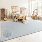Teppich Wohnzimmer Kurzflor Skandinavisches Boho Muster Moderne Einfarbige Deko