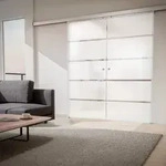 Schulte - T&uuml;r Doppelfl&uuml;gelige Schiebet&uuml;r Glas Blockstreifen 1760 X 2035...