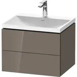 Duravit L-cube C-shaped Set Wandh&auml;ngend, 2 Schubk&auml;sten, Ohne