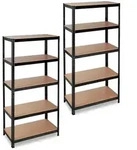 2 X Schwerlastregal, Traglast 875 Kg, 5 Ebenen, Zum Stecken, Keller, Garage,...