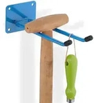 10 X Ger&auml;tehalter Wand, L&auml;nge 24 Cm, Doppelhaken, Wandhaken Garage, Werkstatt...