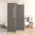 4-tlg. Paravent Anthrazit 200x220 Cm Stoff Vidaxl