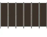 6-tlg. Raumteiler Braun 300x180 Cm Vidaxl