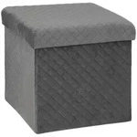 5five Simply Smart - Klappbarer Sitzsack 31x31cm Mix N Modul Velours Grau -...
