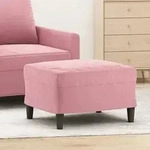 Fu&szlig;hocker Rosa 60x50x41 Cm Samt Vidaxl
