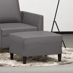 Fu&szlig;hocker Grau 60x50x41 Cm Kunstleder Vidaxl