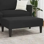 Fu&szlig;hocker Schwarz 77x55x31 Cm Samt Vidaxl