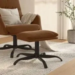 Fu&szlig;hocker Braun 60x60x36 Cm Mikrofasergewebe Vidaxl