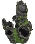 Aquarium Deko, Baumstamm H&ouml;hle, Natur-optik, Versteck, Aquarienzubeh&ouml;r Hxbxt 16,5 X