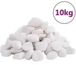 Vidaxl Polished Pebbles 10 Kg White 2-5 Cm