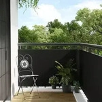 Balkon-sichtschutz Schwarz 500x100 Cm Poly Rattan Vidaxl