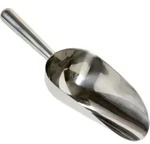 Eisschaufel Edelstahl Poliert - Profi Scoop, 12 Oz.(355 Ml.) 250 Mm Lang