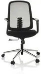 B&uuml;rostuhl / Drehstuhl Sediolo B Sitz Stoff / R&uuml;cken Netz Schwarz Hjh Office