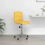 B&uuml;rostuhl Drehbar Senfgelb Stoff Vidaxl