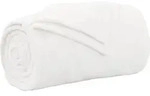 &Uuml;berwurfdecke Wei&szlig; 240 X 270 Cm Fleece Vidaxl