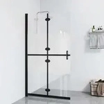 Vidaxl - Faltbare Begehbare Duschwand Halbmattiertes Esg-glas 70x190 Cm