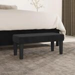 Sitzbank Schwarz 70x30x30 Cm Samt Vidaxl