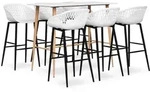 7-tlg. Bar-set Wei&szlig; Vidaxl
