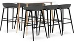 7-tlg. Bar-set Wei&szlig; Und Grau
