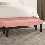 Vidaxl - Sitzbank Rosa 100x30x30 Cm Samt