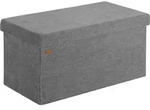 Casaria&reg; Sitzbank Mit Stauraum Cord Faltbar Sitzbank 300kg Belastbar 76x38cm Truhe