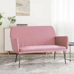 Sitzbank Rosa 108x79x79 Cm Samt Vidaxl