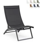 Bizzotto Lounge Poltrona Reclinierbar Taylor Grau Aus Aluminium Und Textilene 53 X