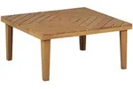 Outdoor Beistelltisch Hellbraun Akazienholz 70 X 70 Cm Quadratisch Rustikal...