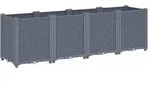 Pflanzk&uuml;bel Grau 160x40x53 Cm Pp - Vidaxl