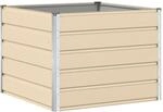 Vidaxl Planter Ivory 100 X 100 X 75 Cm Steel