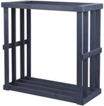 Holz Kaminholzregal Harald Anthrazit 52x108x106 Cm - Westmann