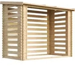 Holz Brennholzregal &ndash; 4,3 M3 &ndash; B146xl232xh199 Cm - Kaminholzregal Aussen -
