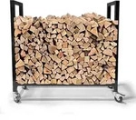 Quick-star - Kaminholzregal 90 X 25 X 90 Cm Mit Rollen Verzinkt Innen Und Aussen,