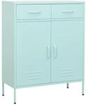Lagerschrank Minzgr&uuml;n 80x35x101,5 Cm Stahl - Vidaxl