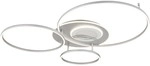 Led Deckenleuchte Wohnzimmerlampe Metall Silber Dimmbar Fernbedienung L 116 Cm